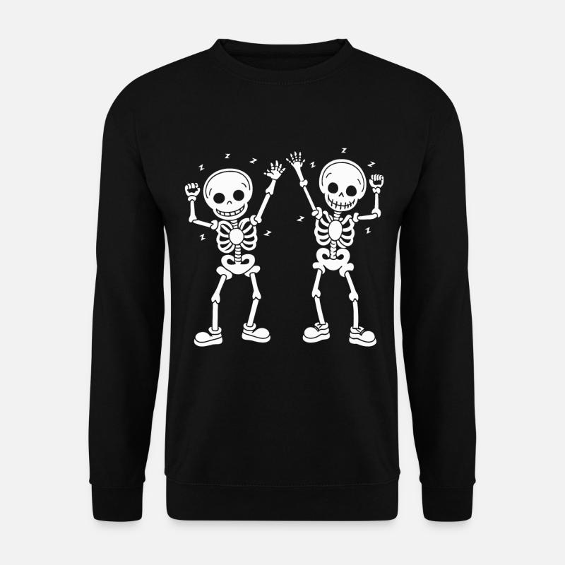 Dancing Skeletons Skulls Halloween - Unisex Sweatshirt - black