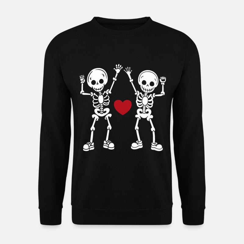 Dancing Skeletons Skulls Halloween - Unisex Sweatshirt - black