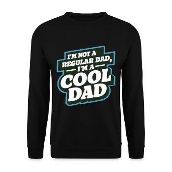 Cool Dad Saying Father's Day Best Dad - Unisex Sweatshirt - black - Front - Alina (178cm) & Michal (187cm)