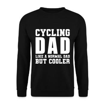 Vélo Dire Papa Vélo De Montagne Vélo - Sweat-shirt Unisexe - noir - Devant - Alina (178cm) & Michal (187cm)
