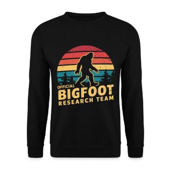 Équipe de recherche officielle Bigfoot Sasquatch Yeti - Sweat-shirt Unisexe - noir - Devant - Alina (178cm) & Michal (187cm)