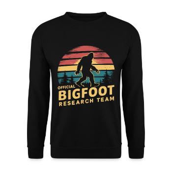 Équipe de recherche officielle Bigfoot Sasquatch Yeti - Sweat-shirt Unisexe - noir - Devant - Alina (178cm) & Michal (187cm)