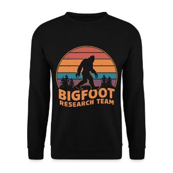 Équipe de recherche officielle Bigfoot Sasquatch Yeti - Sweat-shirt Unisexe - noir - Devant - Alina (178cm) & Michal (187cm)