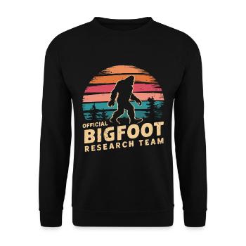 Équipe de recherche officielle Bigfoot Sasquatch Yeti - Sweat-shirt Unisexe - noir - Devant - Alina (178cm) & Michal (187cm)