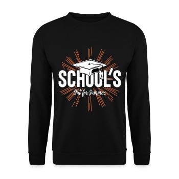 L’école Schulabschluss Schulende est sortie pour l’été - Sweat-shirt Unisexe - noir - Devant - Alina (178cm) & Michal (187cm)