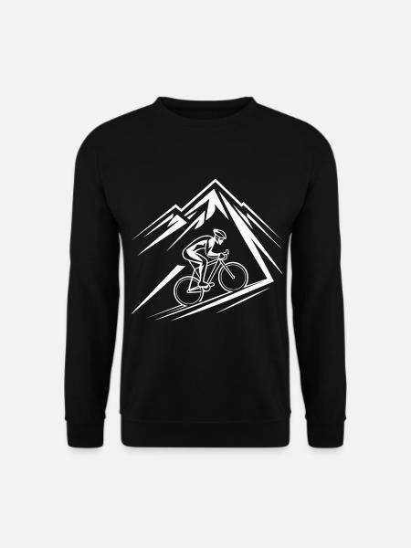 Fahrrad Berg Mountainbike Mountainbiker - Unisex Pullover - Schwarz