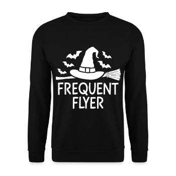 Halloween disant citation voyageur fréquent - Sweat-shirt Unisexe - noir - Devant - Alina (178cm) & Michal (187cm)