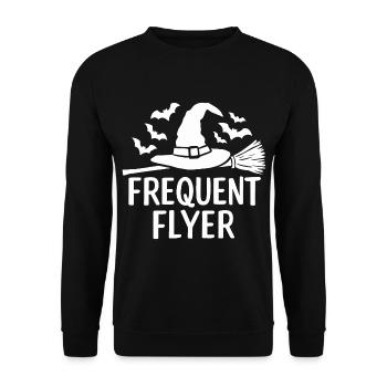 Halloween disant citation voyageur fréquent - Sweat-shirt Unisexe - noir - Devant - Alina (178cm) & Michal (187cm)