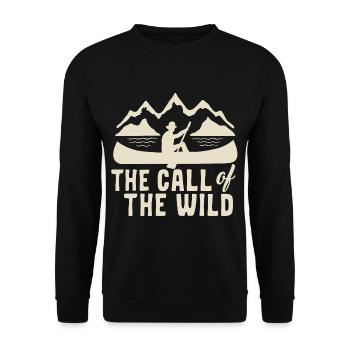 Canoeing Canoeing Water sports Sports - Unisex Sweatshirt - black - Front - Alina (178cm) & Michal (187cm)