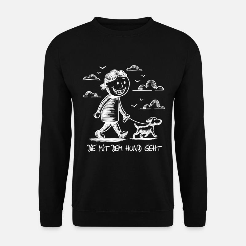 Lustiger Hunde Spruch für Hundeliebhaber - Unisex Pullover - Schwarz