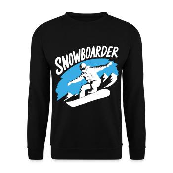 Snowboard Snowboarder Snowboard Sports d’hiver - Sweat-shirt Unisexe - noir - Devant - Alina (178cm) & Michal (187cm)