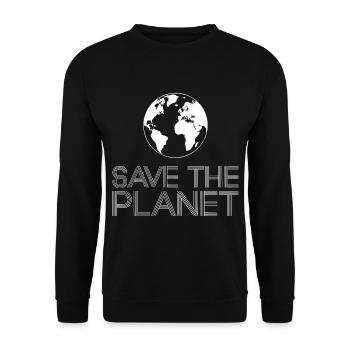 Militants écologistes de Save the Planet Earth - Sweat-shirt Unisexe - noir - Devant - Alina (178cm) & Michal (187cm)