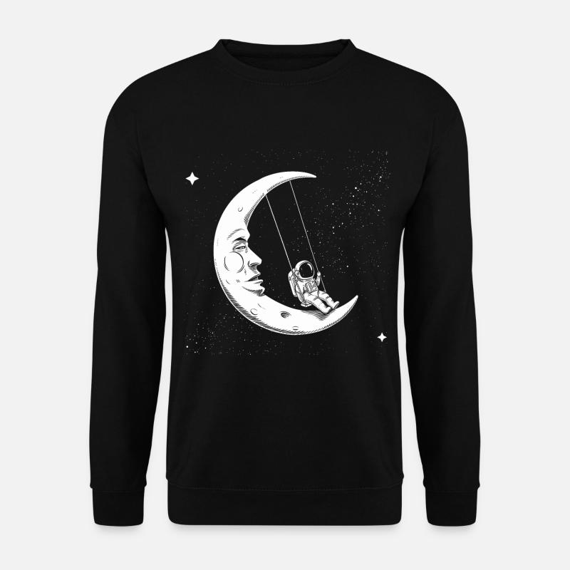 Astronaut Moon Swings - Unisex Sweatshirt - black