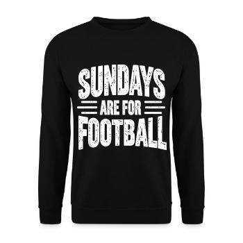 Le dimanche, c’est le football américain - Sweat-shirt Unisexe - noir - Devant - Alina (178cm) & Michal (187cm)