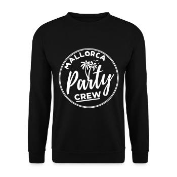 Mallorca Party Crew Summer, Sun & Party Feeling - Unisex Sweatshirt - black - Front - Alina (178cm) & Michal (187cm)