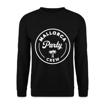 Mallorca Party Crew Summer, Sun & Party Feeling - Unisex Sweatshirt - black - Front - Alina (178cm) & Michal (187cm)