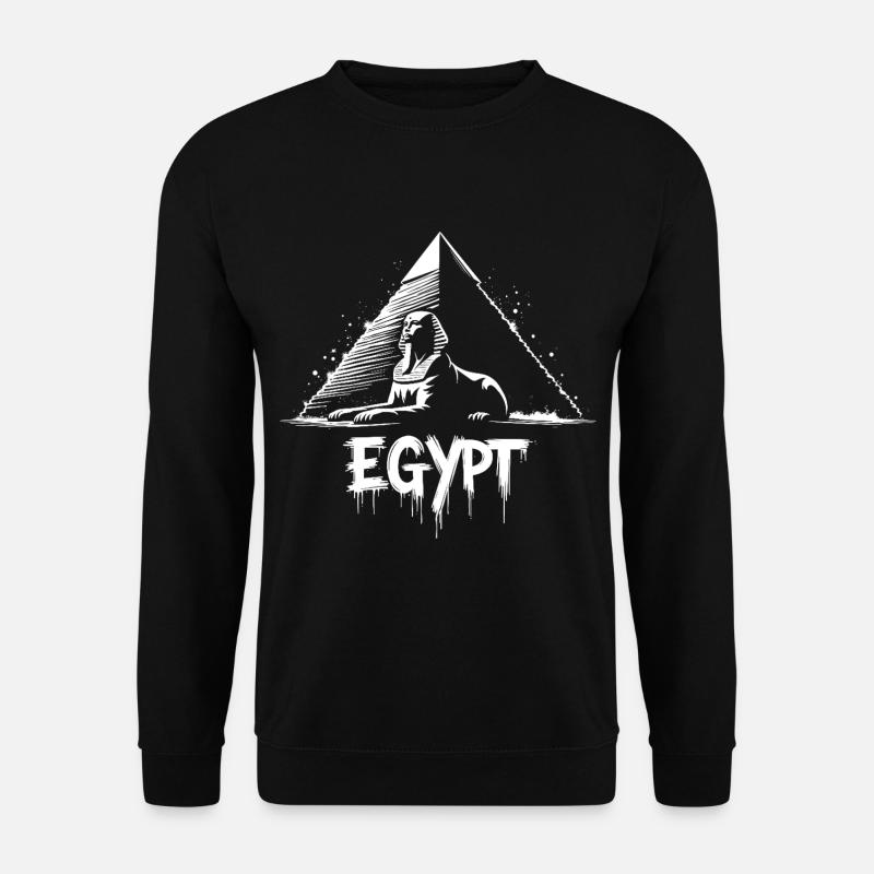 Pyramide du Sphinx d’Égypte - Sweat-shirt Unisexe - noir