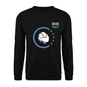 Mr Suicide Sheep - Sweat-shirt Unisexe - noir - Devant - Alina (178cm) & Michal (187cm)