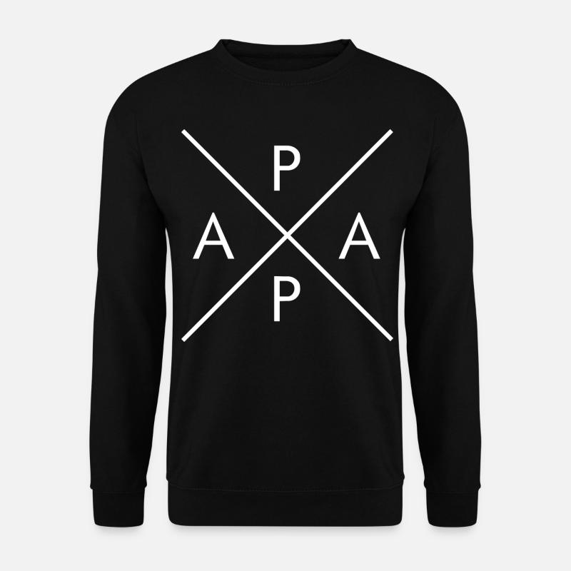 PAPA - Famille Monogram Gift - Sweat-shirt Unisexe - noir