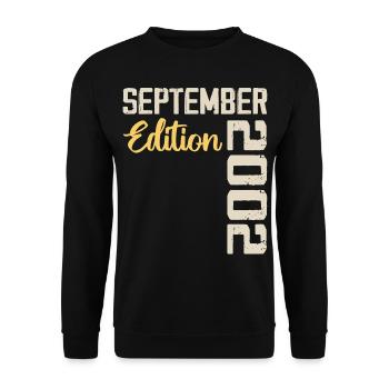 Septembre 2002 - 22e Anniversaire September 2002 - Sweat-shirt Unisexe - noir - Devant - Alina (178cm) & Michal (187cm)