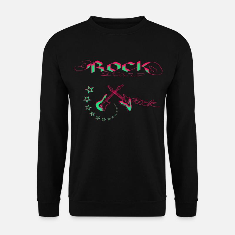Rock Star Neon - Unisex Sweatshirt - black