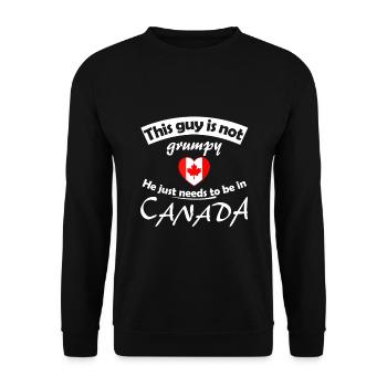 Canada - Sweat-shirt Unisexe - noir - Devant - Alina (178cm) & Michal (187cm)