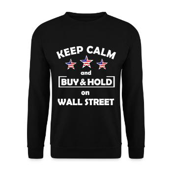 L’investisseur de Wall Street - Sweat-shirt Unisexe - noir - Devant - Alina (178cm) & Michal (187cm)