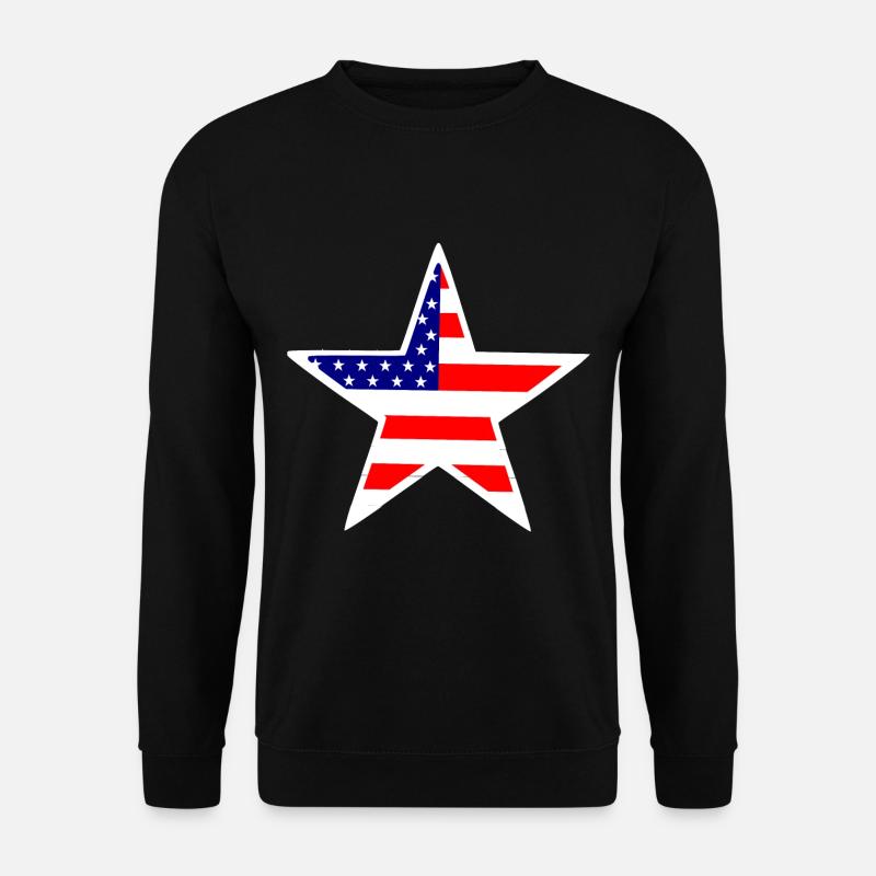 US Stern - Unisex Pullover - Schwarz