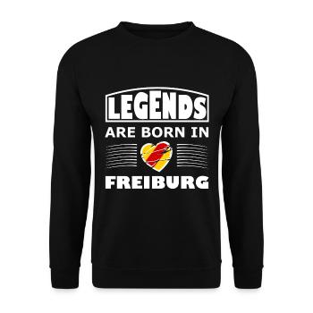 Légendes de Fribourg - Sweat-shirt Unisexe - noir - Devant - Alina (178cm) & Michal (187cm)