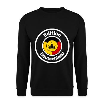 Édition allemande - Sweat-shirt Unisexe - noir - Devant - Alina (178cm) & Michal (187cm)