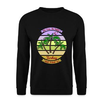 Vacances en Turquie - Sweat-shirt Unisexe - noir - Devant - Alina (178cm) & Michal (187cm)