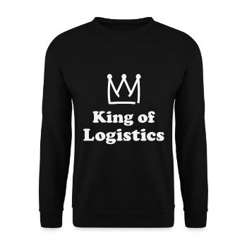 Logistics King - Unisex Sweatshirt - black - Front - Alina (178cm) & Michal (187cm)