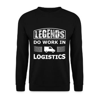The logistics myth - Unisex Sweatshirt - black - Front - Alina (178cm) & Michal (187cm)