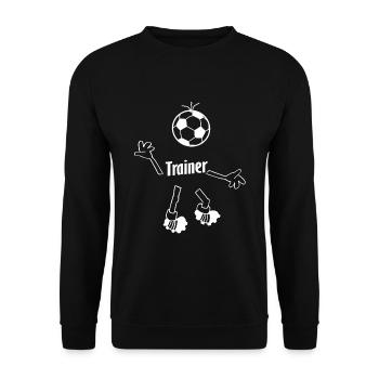 Der Trainer - Unisex Pullover - Schwarz - Vorne - Alina (178cm) & Michal (187cm)