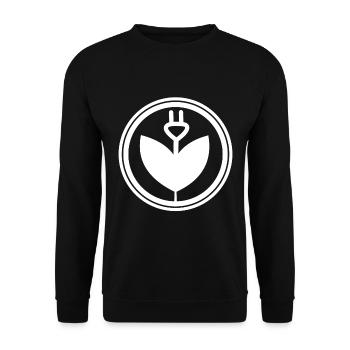 Electric Flower - Unisex Sweatshirt - black - Front - Alina (178cm) & Michal (187cm)