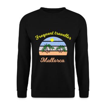 Mallorca Urlaub - Unisex Pullover - Schwarz - Vorne - Alina (178cm) & Michal (187cm)