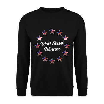 Amérique Wall Street - Sweat-shirt Unisexe - noir - Devant - Alina (178cm) & Michal (187cm)