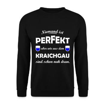Die Kraichgauer aus Baden - Unisex Pullover - Schwarz - Vorne - Alina (178cm) & Michal (187cm)