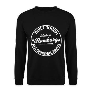 Der Hamburger - Unisex Pullover - Schwarz - Vorne - Alina (178cm) & Michal (187cm)