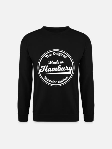 Die Hansestadt Hamburg - Unisex Pullover - Schwarz