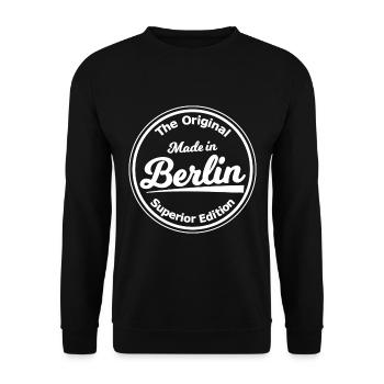 Capitale Berlin - Sweat-shirt Unisexe - noir - Devant - Alina (178cm) & Michal (187cm)