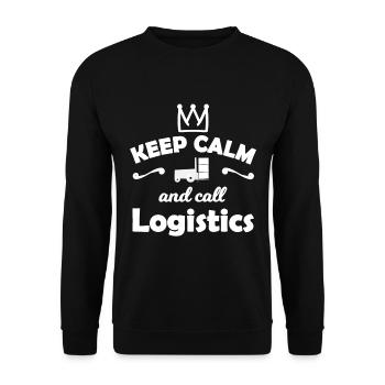 Das Transport Team - Unisex Pullover - Schwarz - Vorne - Alina (178cm) & Michal (187cm)