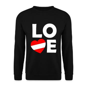 Eni Herz for Austria - Unisex Sweatshirt - black - Front - Alina (178cm) & Michal (187cm)