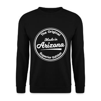 Fabriqué en Arizona - Sweat-shirt Unisexe - noir - Devant - Alina (178cm) & Michal (187cm)