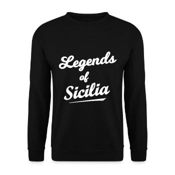 Les Siciliens - Sweat-shirt Unisexe - noir - Devant - Alina (178cm) & Michal (187cm)