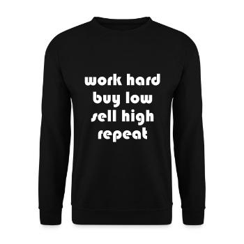 Investor Strategy - Unisex Sweatshirt - black - Front - Alina (178cm) & Michal (187cm)