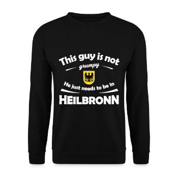 Die Heilbronner - Unisex Pullover - Schwarz - Vorne - Alina (178cm) & Michal (187cm)