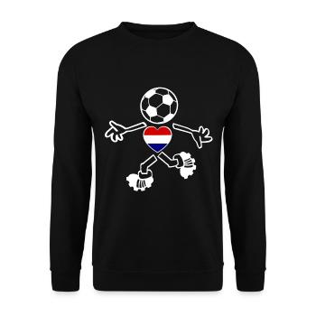 Die Holländer Fans - Unisex Pullover - Schwarz - Vorne - Alina (178cm) & Michal (187cm)