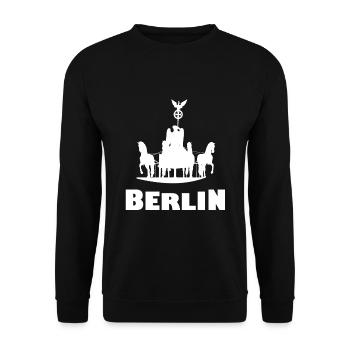 Les Berlinois - Sweat-shirt Unisexe - noir - Devant - Alina (178cm) & Michal (187cm)