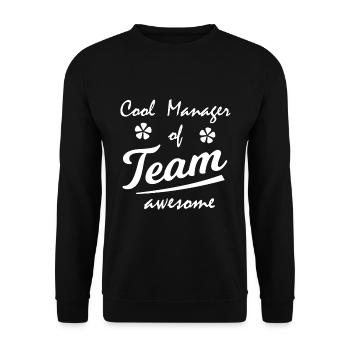 The cool manager - Unisex Sweatshirt - black - Front - Alina (178cm) & Michal (187cm)